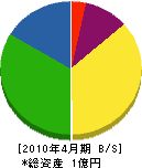 江沢汽機工業 貸借対照表 2010年4月期