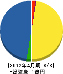 廣野鉄工 貸借対照表 2012年4月期