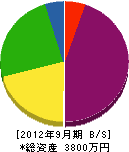 キムラ産業 貸借対照表 2012年9月期
