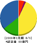 ヤマザキ・シー・エー 貸借対照表 2008年3月期