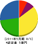 誠興電機 貸借対照表 2011年5月期