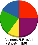 川本産業 貸借対照表 2010年5月期