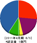 野澤産業 貸借対照表 2011年4月期