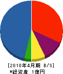 成島設備 貸借対照表 2010年4月期