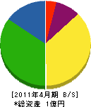 江沢汽機工業 貸借対照表 2011年4月期