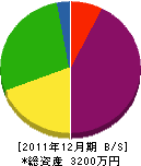 ミハタ電気 貸借対照表 2011年12月期 ミハタ電気 貸借対照表 2011年12月期