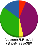 小松基礎工事 貸借対照表 2008年9月期
