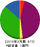 稲川製作所 貸借対照表 2010年9月期