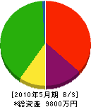 寺＊硝子サッシセンター 貸借対照表 2010年5月期