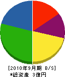 佐久電気 貸借対照表 2010年9月期