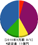 日本クリーンシステム 貸借対照表 2010年9月期