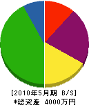 藤田工務店 貸借対照表 2010年5月期