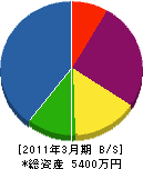 平成グリーン 貸借対照表 2011年3月期