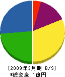 堀川清掃 貸借対照表 2009年3月期