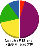 津田工業所 貸借対照表 2010年5月期