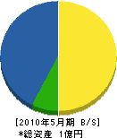 松亀園 貸借対照表 2010年5月期