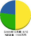 勝田組 貸借対照表 2009年12月期