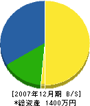 長谷川造園 貸借対照表 2007年12月期