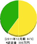 国府設備工業 貸借対照表 2011年12月期 国府設備工業 貸借対照表 2011年12月期