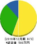 三浦建設 貸借対照表 2010年12月期