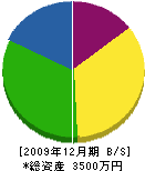 関庭苑 貸借対照表 2009年12月期