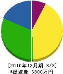 秋元建設 貸借対照表 2010年12月期