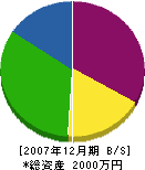 岡島造園 貸借対照表 2007年12月期