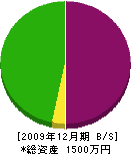 滝沢塗工店 貸借対照表 2009年12月期