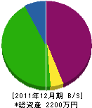 伊藤電気商会 貸借対照表 2011年12月期