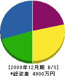 筒井鉄工所 貸借対照表 2009年12月期