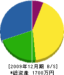 辻設備 貸借対照表 2009年12月期
