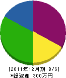 宮川鉄工所 貸借対照表 2011年12月期 宮川鉄工所 貸借対照表 2011年12月期