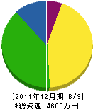 宮坂塗装店 貸借対照表 2011年12月期 宮坂塗装店 貸借対照表 2011年12月期