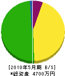 興藤建設 貸借対照表 2010年5月期