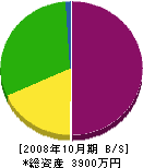宮本組 貸借対照表 2008年10月期