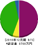 カワケン工業 貸借対照表 2010年12月期