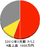 清田工業 損益計算書 2012年3月期