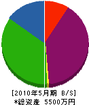 三井建設 貸借対照表 2010年5月期