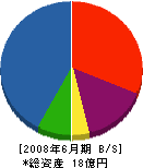 日本サイン 貸借対照表 2008年6月期