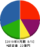 斉藤鐵工所 貸借対照表 2010年8月期