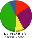 鈴木建設 貸借対照表 2010年2月期