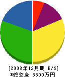帖佐石材店 貸借対照表 2008年12月期