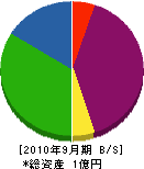 藤久 貸借対照表 2010年9月期