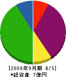 北兵庫土地 貸借対照表 2009年9月期