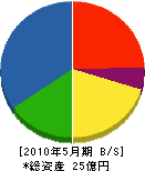 小川組 貸借対照表 2010年5月期