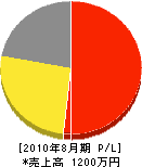 益田塗装店 損益計算書 2010年8月期