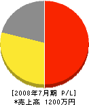 木村塗装兄弟商会 損益計算書 2008年7月期