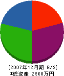 須田木工 貸借対照表 2007年12月期