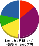 山善商会 貸借対照表 2010年8月期