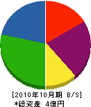 日東電設 貸借対照表 2010年10月期